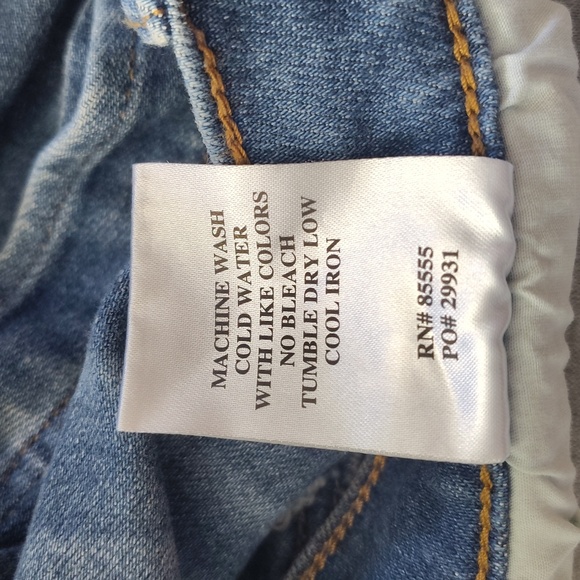 Denim Blue Distressed Women Shorts DAZE FRAYED - Picture 6 of 15